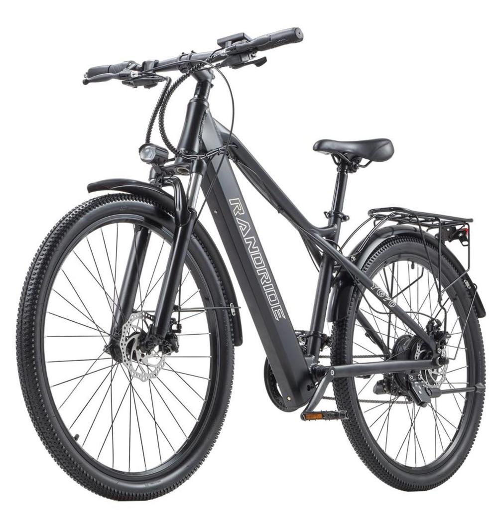 RANDRIDE YG70 E-Mountain Bike With TowSeat 1000W Motor 48V14Ah Battery Outooter Electric Bike 27.5 Inch Off-Road Tires Multi Terrain Electric Bicycle