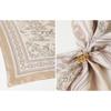HAZZYS Toile De Jouy Beige Triangle Ring Silk Scarf