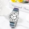 Women's Antique Analog Waterproof Watch: Bohemian Style with Stainless Steel Strap - Perfect Valentine's Day or Christmas Gift