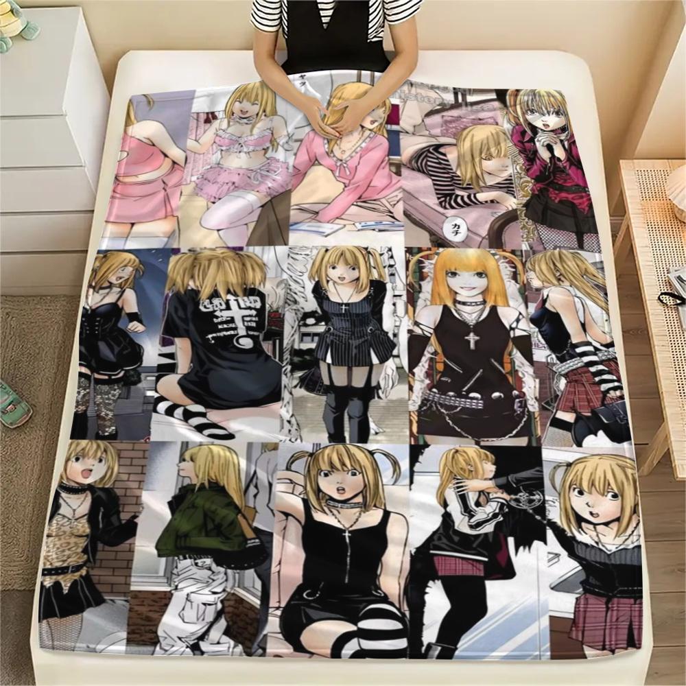 

1Pc Death Note Print Flannel Blanket, High quality Comfortable for All Seasons, Home Decor, Warmth and Comfort, Perfect for Christmas Gifts 80cm x 120cm
