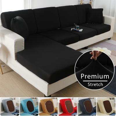 Μαύρα καλύμματα μαξιλαριών καθισμάτων καναπέ για έπιπλα Ελαστικά προστατευτικά καλύμματα για κατοικίδια Παιδικά που πλένονται αφαιρούμενη θήκη μαξιλαριών καναπέδων σαλονιού