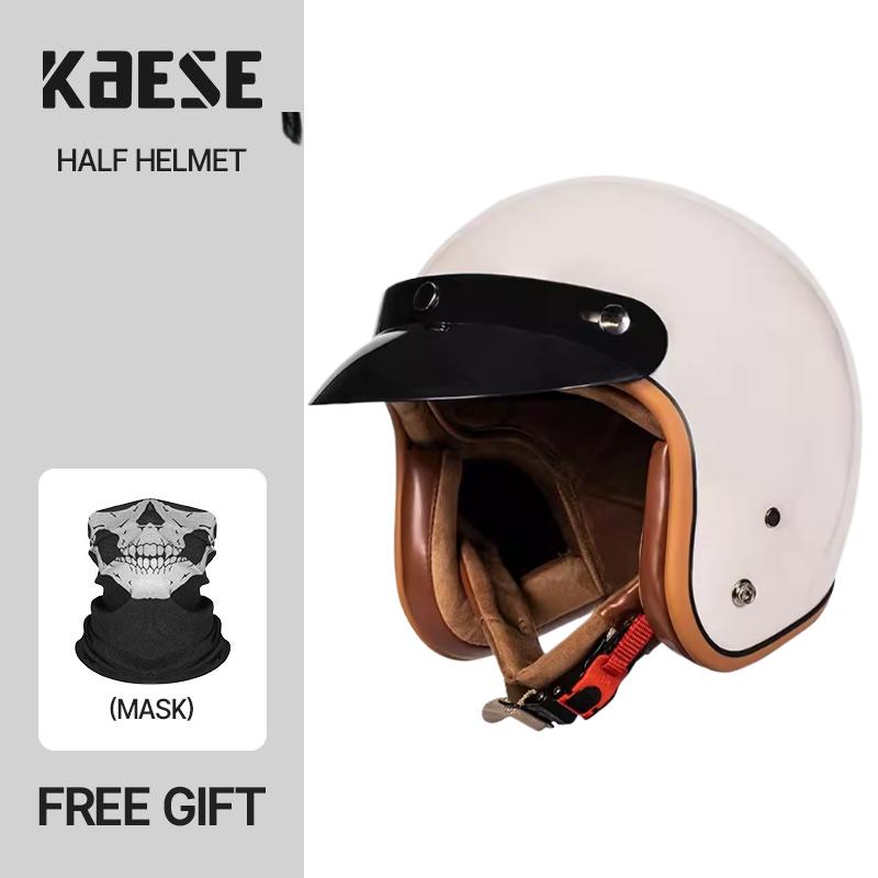 New Design Retro Motorcycle Helmet Open Face Helmet Scooter Helmets 3/4 Chopper Casco Moto Vintage Motorbike Helmets DOT ECE