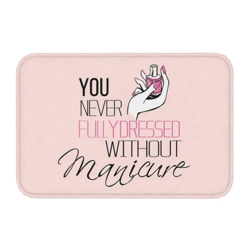 Nails Polish Eat Sleep Repeat Front Door Floor Entrance Mat Outdoor Tech Funny Quotes Bathroom Kitchen Doormat Garage Carpet Rug
