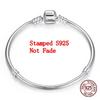 Handmade Fine Jewelry 925 Silver Charm Bracelet Soft Smooth Snake Bone Bracelets for Women