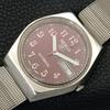 AUTOMATIC VINTAGE SEIKO 5 6309A JAPAN MENS RED COLOR DIAL WATCH a500824-5 R154-a500824