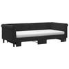 VidaXL Daybed with Trundle and Mattress Black 90x200 Cm Velvet 3197799