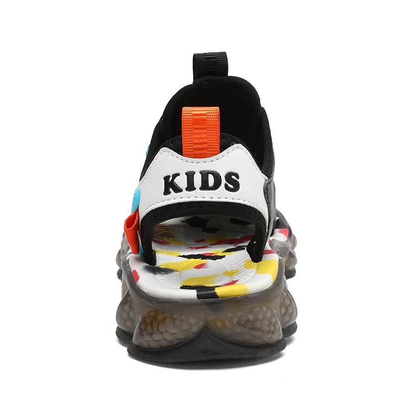 Summer Rotary Button Children's Closed Toe Sandals Beach Shoes Girls' Sports Beach Sandals