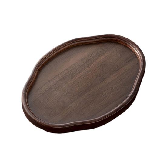 Bamboo Serving Tray Fruit Platter Tea Cup Storage Tray Multi-Purpose Snack Platter for Fruit