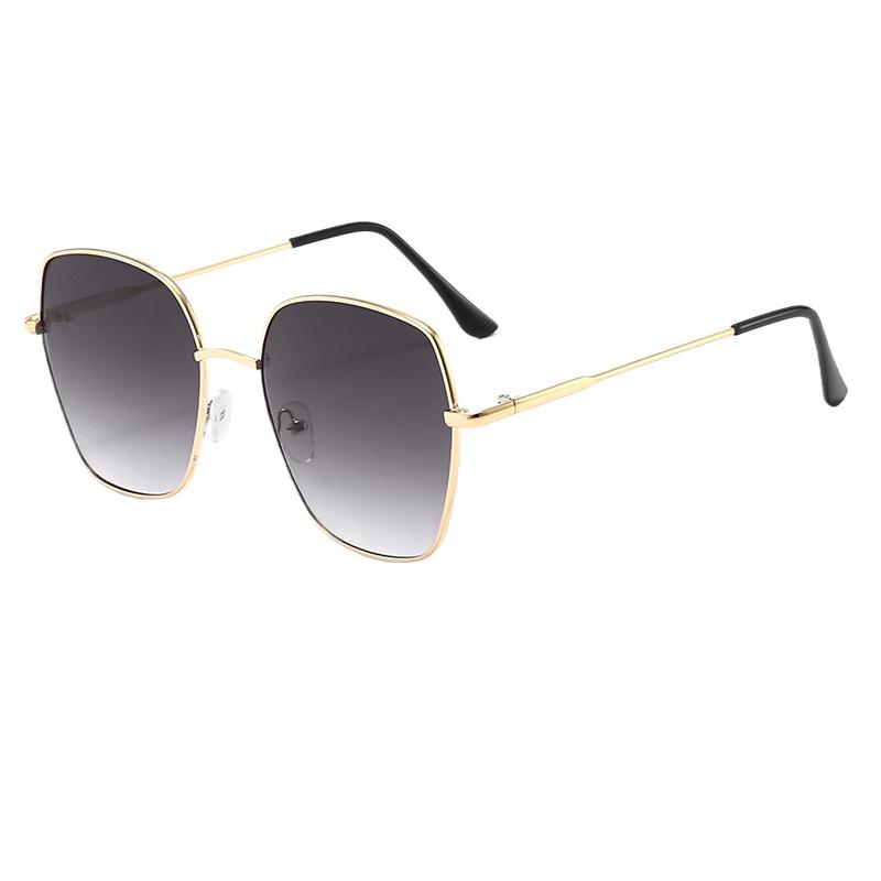 Fashion Metal Square Sunglasses UV400 Protection Gradient Lens Summer Driving Eyewear for Men Gafas De Sol