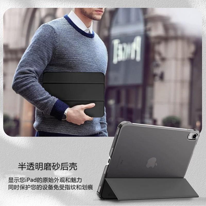 IPad Air 10.9 Inch Case 10th Gen 11 Transparent Frosted PC Hard Shell 3-Fold Stand Cover