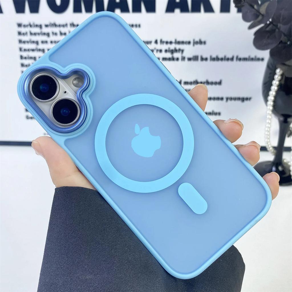 Durchsichtige Magnetische Handyhülle Für iPhone 15 14 Pro Max 16 Plus Hülle Matt Für Magsafe Für iPhone 16 13 12 11 Pro Max Hüllen