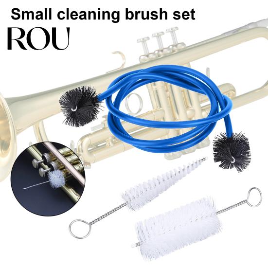 Corrosion Resistant 1 Set Trumpet Maintenance Kit Bendable Grasp Comfortably Accessory Snake Brush Mouthpiece Cornet Cleaning for Fine Workmanship