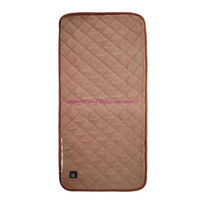 

Comfortable USB Heating Mat Soft Fleece Fabric USB Heating Pad for Office Home and Outdoor Use Offers Instantly Warmth 45 кавовий