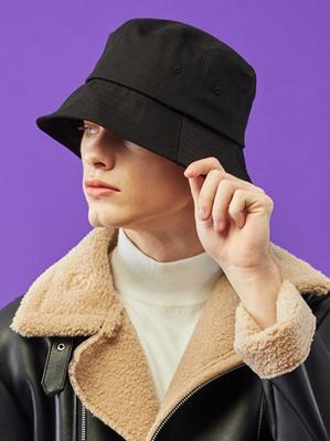 KOLEAT Men Basic Semi Bucket Hat [Black]