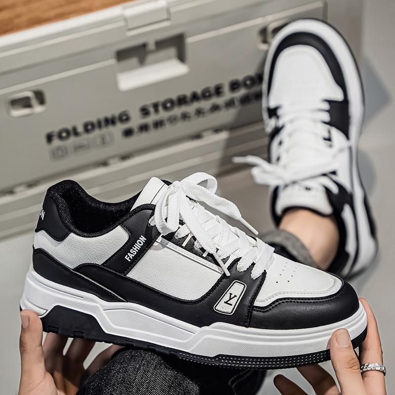 New Men's Classic Fashion Low Top Thick Sole Skateboarding Shoes Comfortable Soft Sole Basketball Sneakers