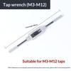 7 In 1 Metric Screw Tap Set Bearing Steel Taper Point Straight Fluted M3 to M12 Tapping Tool for Household Maintenance