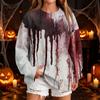 Women's Fashion Casual Halloween Print Round Neck Sweatshirt