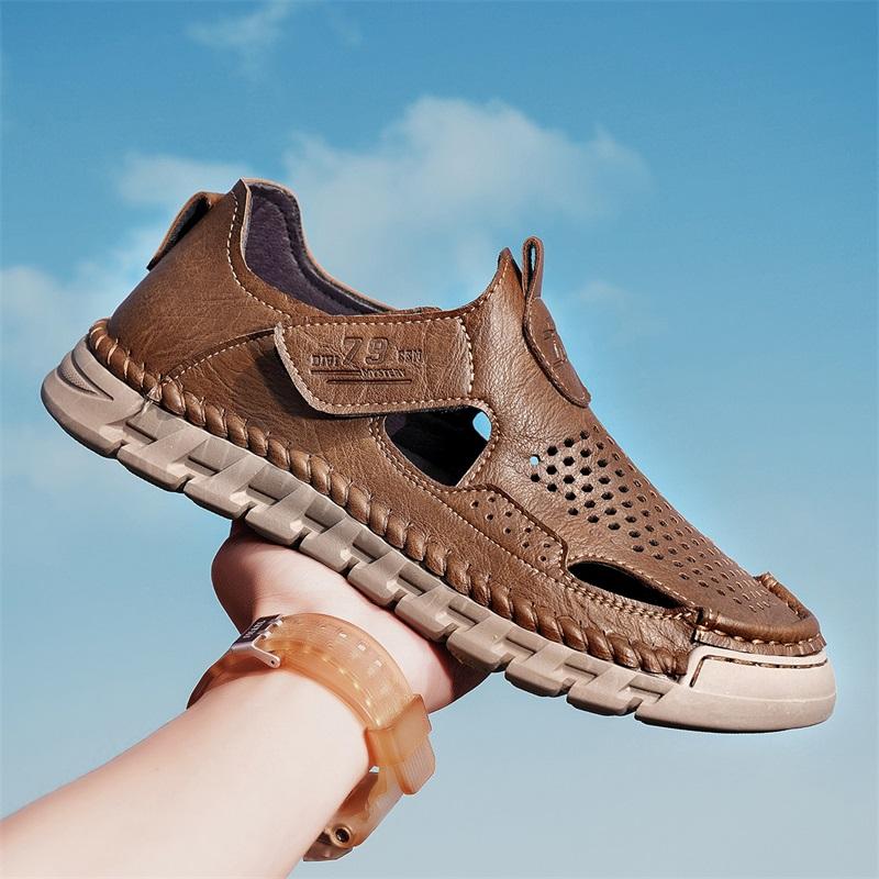 Scarpe Casual Estive da Uomo Sandali Taglia Grande per Uomo Sandali da Uomo in Pelle