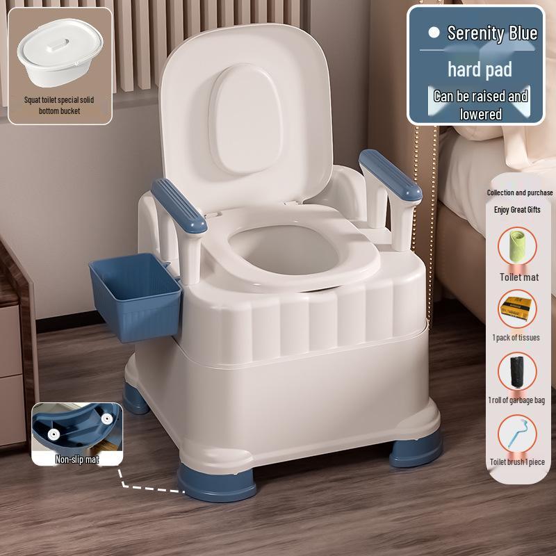Portable Commode Chair for Adults: Ideal for Elderly, Pregnant Women, and Indoor Use