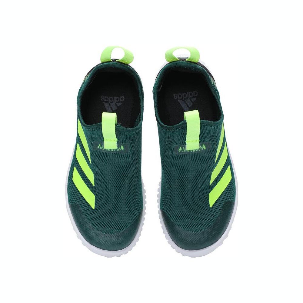 Adidas Rapidazen Synthetic Leather Comfortable Simple Non-Slip Shock Absorbing Mid-Top Kids Running Shoes Kids Running Shoes Black Green ID3371
