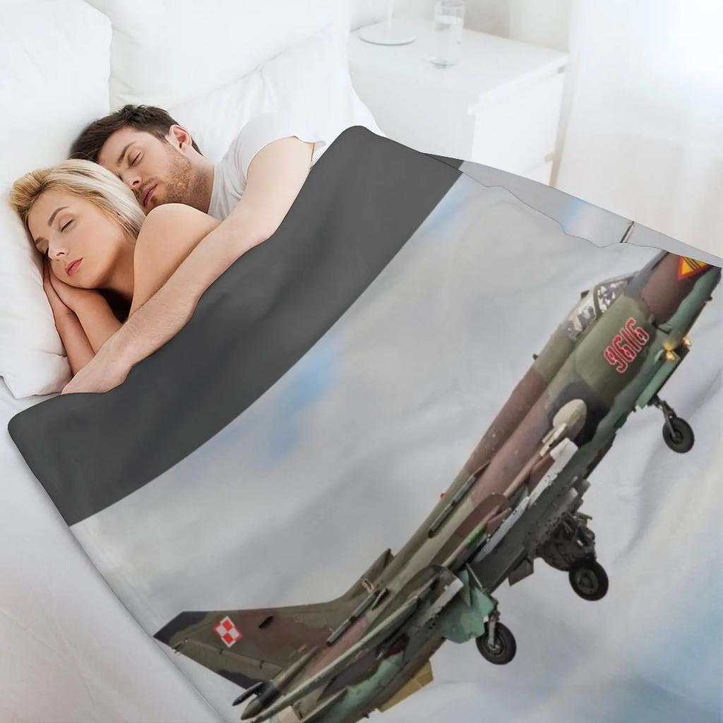 Sukhoi Su-22 (Fitter) Throw Blanket Tourist warm winter funny gift Giant Sofa Blankets