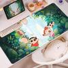 Nieuwe Leuke Crayon Shinchan Antislip Leer Muismat Extra Grote Bureau Mat Leuke Kantoor Toetsenbord Mat Schrijftafel Mat voor Meisjes