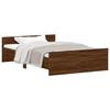 VidaXL Cadre de lit tête de lit et pied de lit chêne brun 120x190 cm 3203781