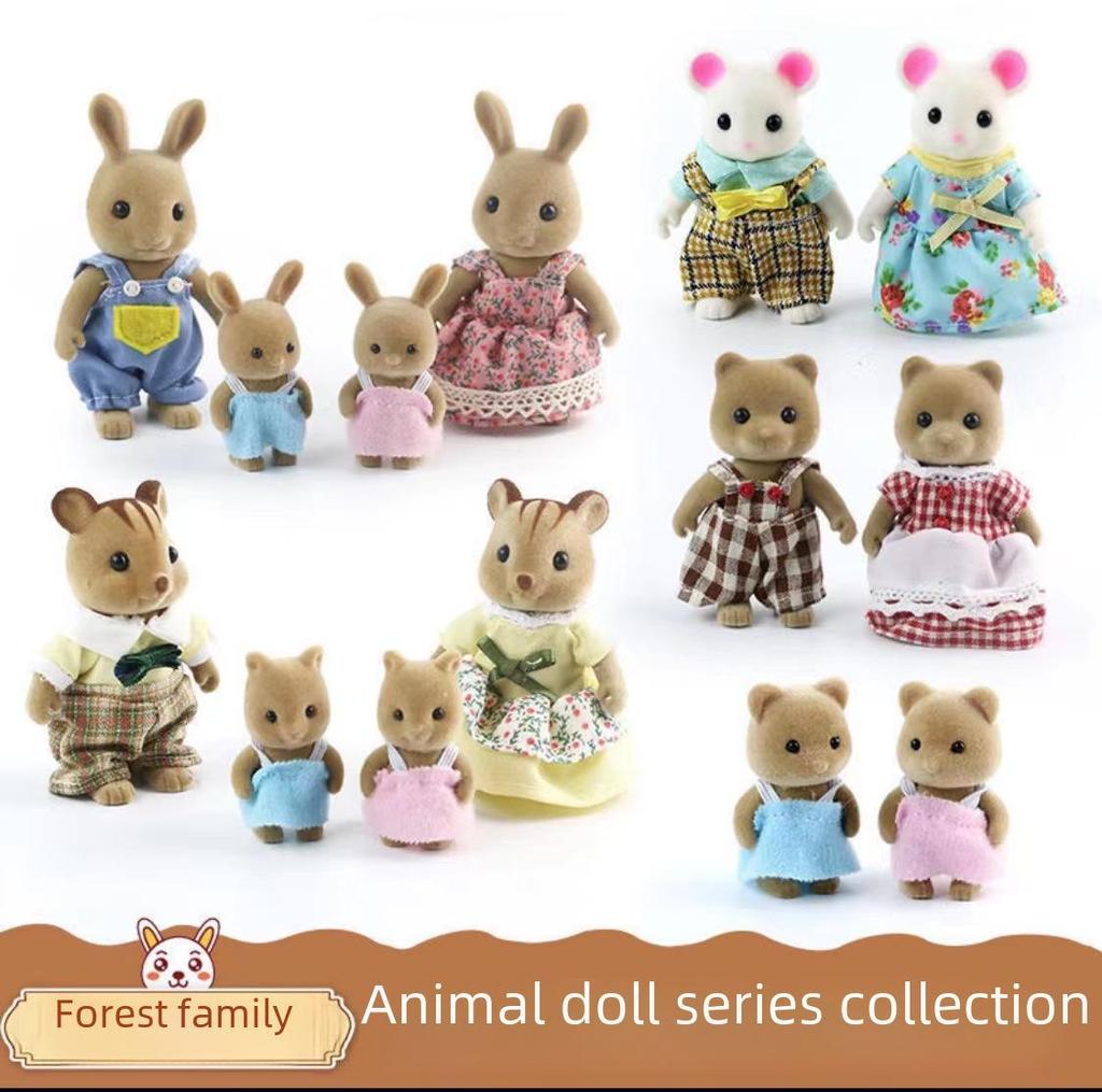 Senbel Mini Rabbit Doll Clothes Accessories for Children's Play House Set