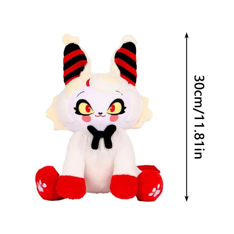 Peluche Chat Chaud Drôle Angel Dust Alastor TV Fans Collection Cadeau Mignon Coton Rembourré Poupée en Peluche Enfants pour Cadeau d'Anniversaire