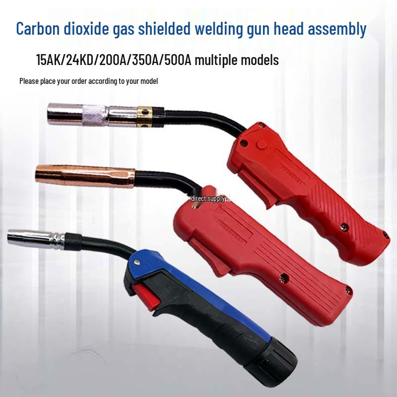 15AK Gas Shielded Welding Torch Head Assembly, 200A/350A/500A, Plastic Handle