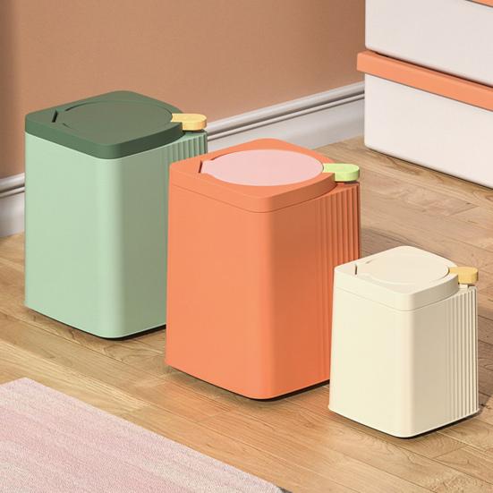 Waste Container Stripe Texture Household Supply Multipurpose Effective Waste Container Useful Container Durable