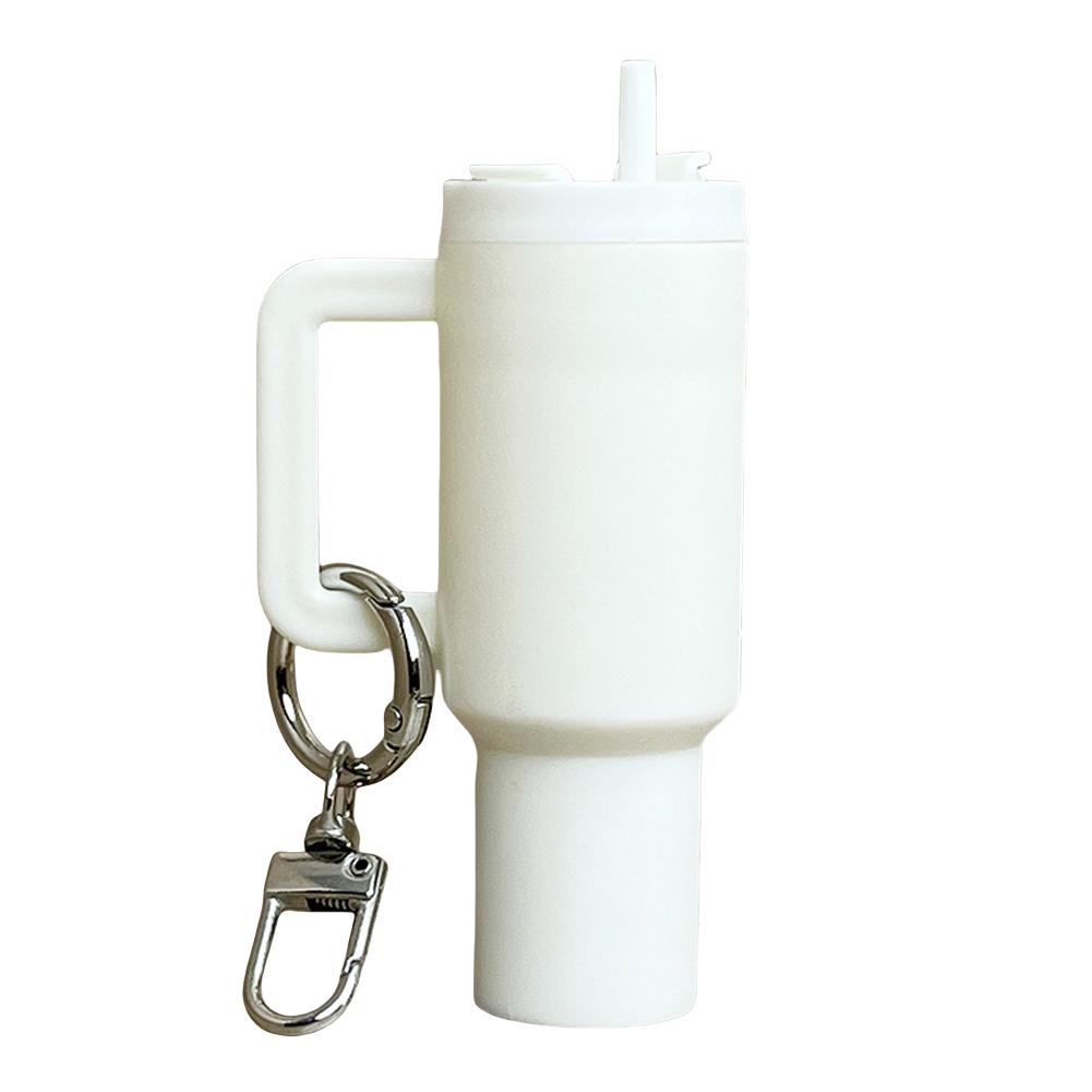 Portachiavi Mini Tazza Portachiavi Carino Bicchiere Portachiavi Portabalsamo Labbra Portachiavi Mini Ciondolo Portachiavi per Accessori Borraccia Stanley