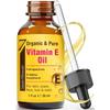 Aceite de Vitamina E Ultra Puro Seven Mineral Espectro Completo D-Alfa Tocoferol, 1 ud., 30ml
