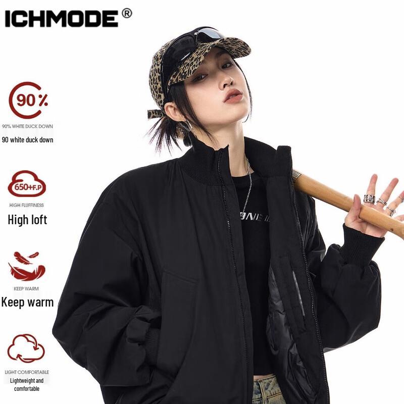 ICH MODE90 Women s Lightweight Stand Collar Down Jacket M