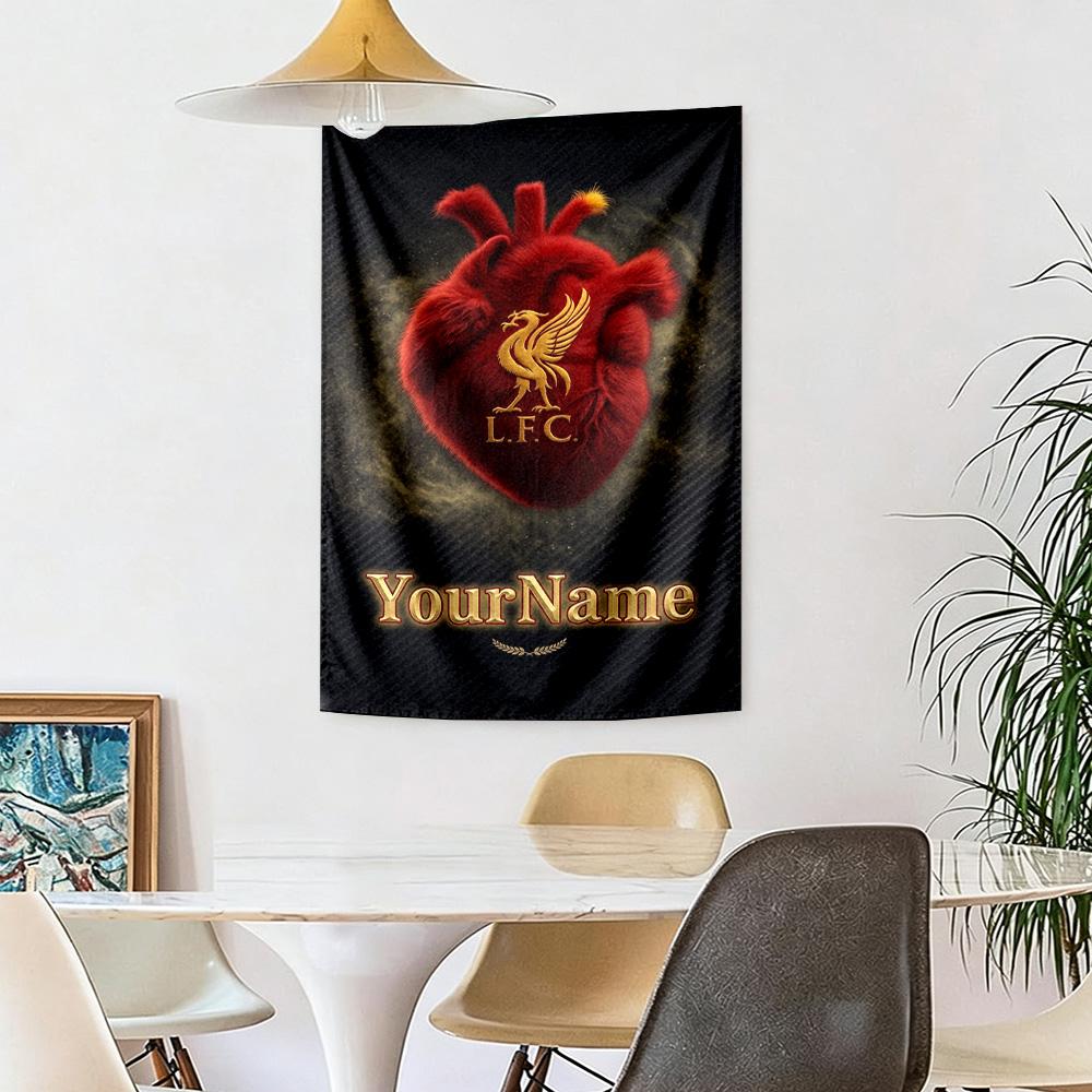 Liverpool Custom Your Name Wall Decor Tapestry Art For Pet Memorial Birthdaywedding Party Backdrop Family Gift