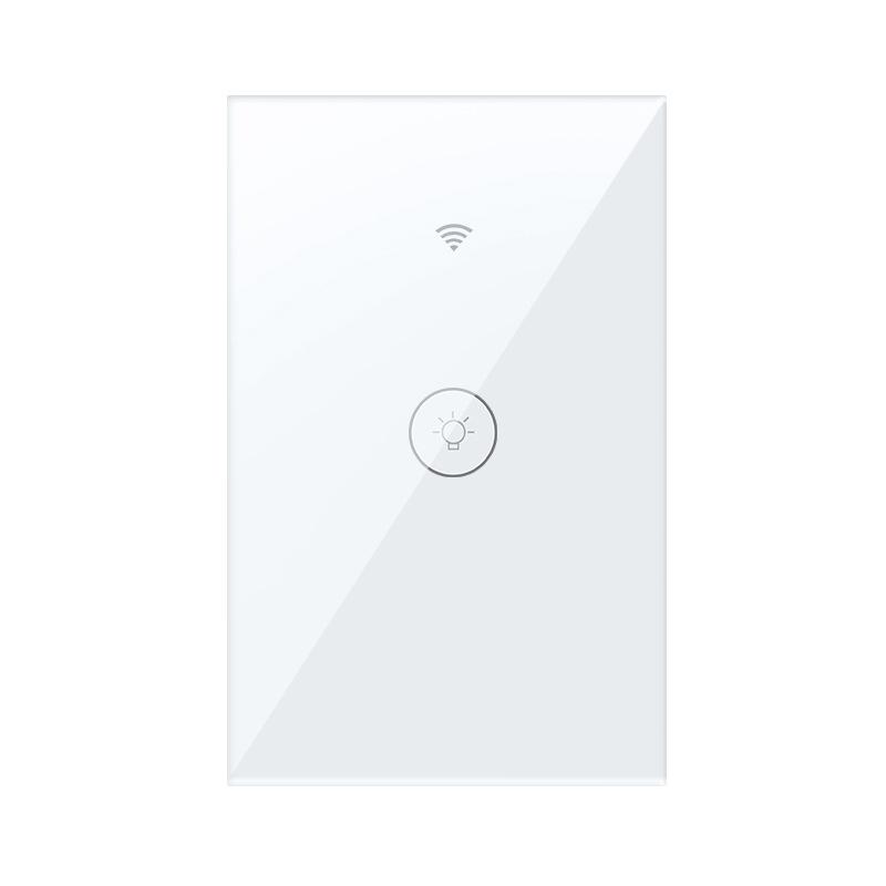 Graffiti Smart Touch Switch: WiFi+433, Single Fire, US Standard, Alexa Voice Control, Mobile Remote Access