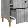 Nightstand Concrete Gray 43 x 34.5 x 48 cm Particleboard