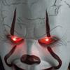 Scary Clown Pennywise IT Full Mask Glowing Eyes Horror Cosplay Halloween Costume