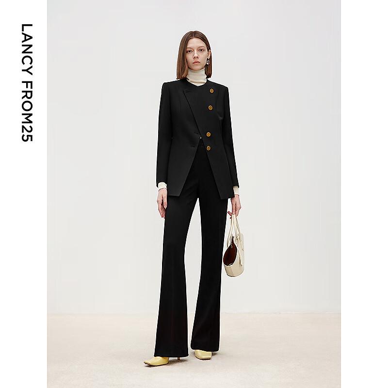 LANCY Women's 100% Wool Short Jacket