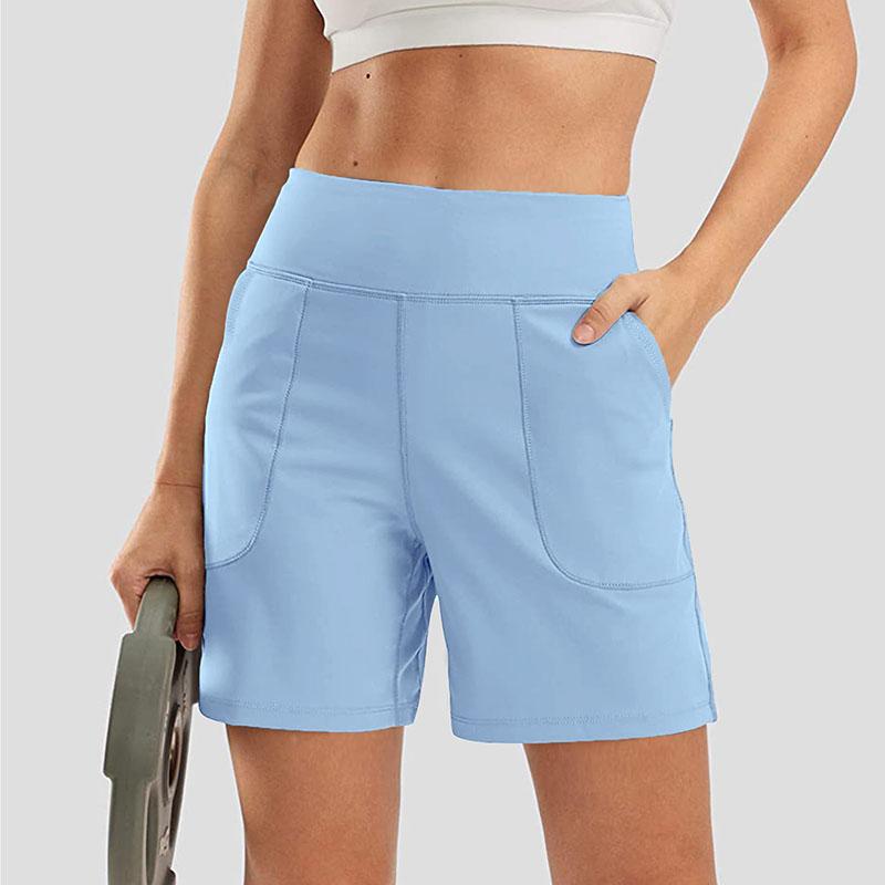 Pantaloncini Sportivi Donna Senza Cuciture Estivi Elastici Scrunch Vita Alta Push Up Controllo Pancia Palestra Fitness Allenamento Pantaloncini Yoga