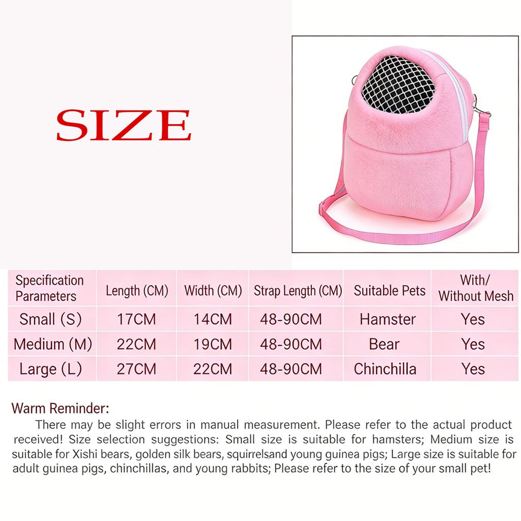 1 Pc Hamster Carrier Bag Portable Outgoing Travel Handbags Small Pet Pouch For Hamster Rat Mini Hedgehog