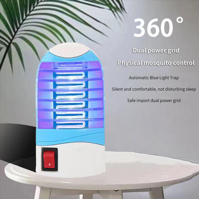 Lampa proti komárům Elektrická LED past na mouchy Zapper Lapač hmyzu Odpuzovač Zapojení do zásuvky Domácí Ložnice Tichá Lampa proti komárům