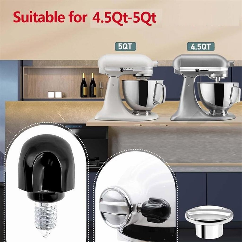 Hub Attachment Cap and Screw Set Mixer Attachment Cap Mixer Hub Cap Stand Mixer Repair Set Suitable for 4.5QT-5QT Mixers