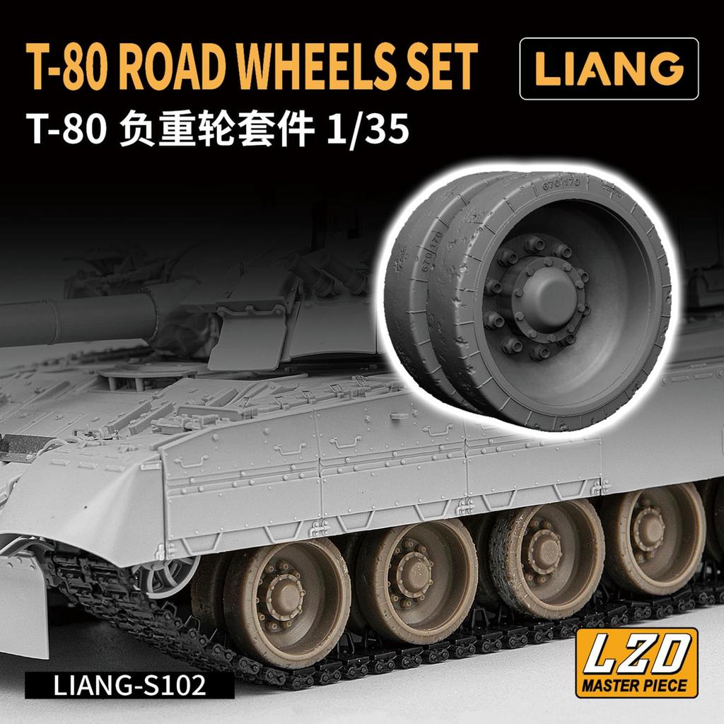 Liang Model Scale Road Wheel Set 3D Printer Kit 1/35 T-80 LIANG-S102 (Tank)