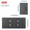 60W Foldable Solar Panel Charger USB Type-C DC Portable Solar Cell Folding Bag Power Bank For Phone Outdoor Hiking Camping