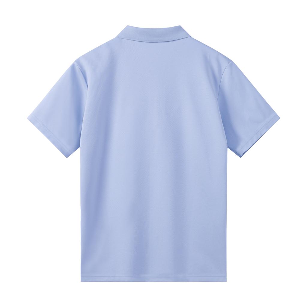 Li Ning Fashion Casual Breathable Short Sleeve Polo Shirt Men Tops Sky-Blue APLW511-5