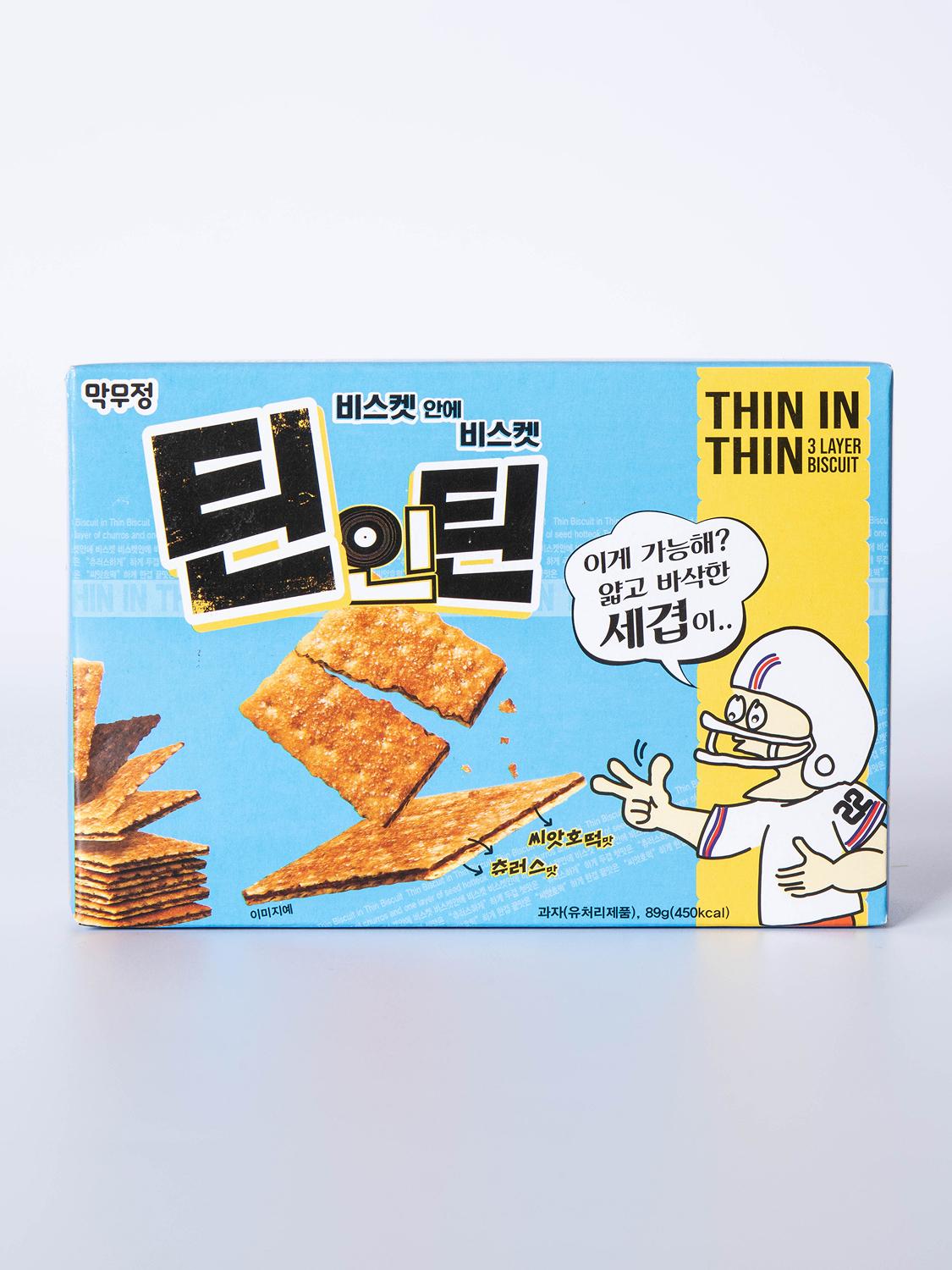 Tin-in-Tin Biscuit Cookies 89g 1ea