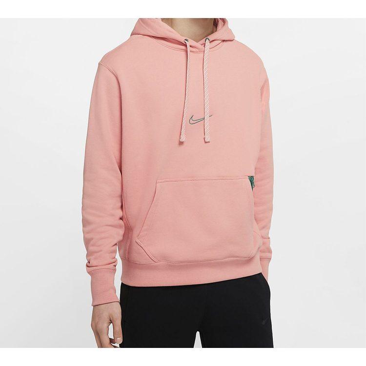 Nike Sweatshirts Men's Pink Hooded Moderate Regular BV9350-606