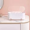3 Grid Makeup Organizer Stackable Desktop Storage Box Storage Case Organizer Box  Cotton Swabs