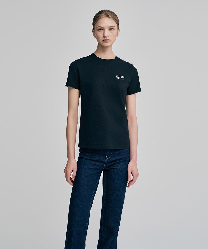 DUVETICA Messina (Black) (Women'S Short Sleeve T-Shirt)